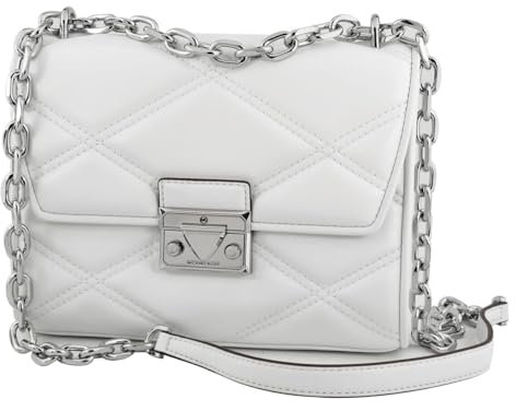 Michael Kors Serena Damentasche, Weiß, 22 x 16 x 9 cm