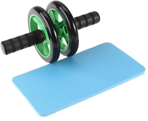 Bauchroller Bauchmuskeltrainer Bauchtrainer Dual Wide Ab Roller Wheel Für Bauchmuskeltraining, Heimgymnastik, Bauchübungen, Kerntraining Für Männer Und Frauen Bauchrad Bauchtrainer ab roller(Grün)