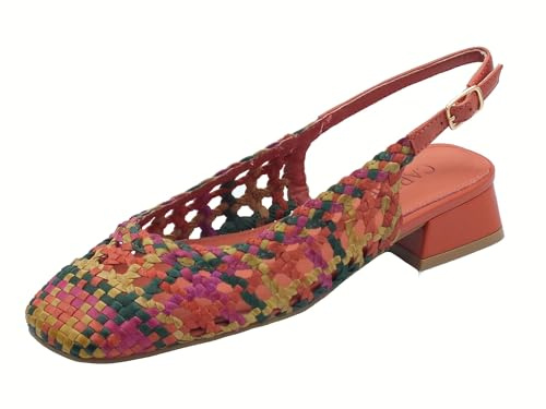 Carmela 162185, Scarpa Mary Jane Donna, Arancione, 37 EU