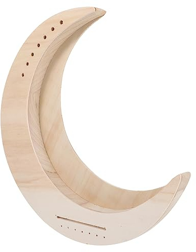 Vaguelly Mondförmige Leierharfe Aus Holz Zum Selbstbauen Kreatives Lyra Harfeninstrument Für Anfänger Und Leicht Montierbar Sicherer Griff Einzigartiges Saitenmusikinstrument Für Musikpraxi