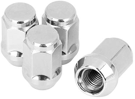 Radschrauben,Radmuttern M12X1.25 Radmuttern Sitzscheibe M12x1.5 Stahl Racing Schraube Bolzenkopfabdeckung Autoreparaturwerkzeuge Zubehör(4pcs M12x1.25 34mm)