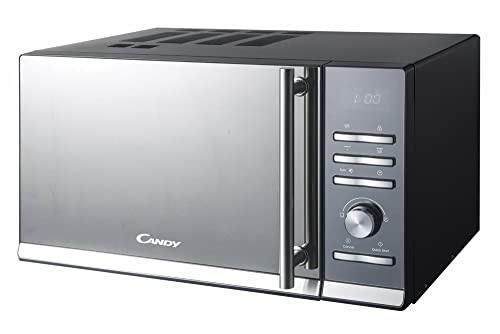 Candy CMGE23BS Forno a Microonde con Grill, 23 Litri, 900W, Piatto girevole diametro 245 mm, 6 Livelli di Potenza, Libera Installazione, 48.3x 39x28.1 cm, Nero (Ricondizionato)
