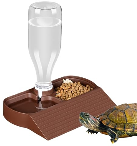 Reptile Water Dispenser | Automatic Reptile Feeder Bowl Water Dispenser,Large Capacity Feeding Accessories Waterer Food Dish for Lizards Turtle Bearded Dragons