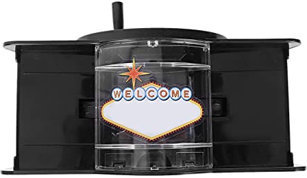 Brrnoo Manueller Kartenmischer, Pokerdeck, Casino-Tool, Einfach, Bequem, Leises Design, Schlafzimmer, Wohnzimmer, Büro, Campingausflug, Kompakt, Langlebig (Black)