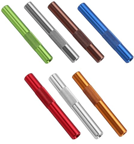 Ziehröhrchen Set Röhrchen, Wiederverwendbare Metall Strohhalme, Mini Koks Röhrchen Leicht Zu Reinigen Perfekt Für Getränke Barzubehör Outdoor Und Küche Reisen Camping Partys Usw (7)