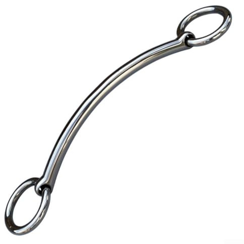 Boquilla de acero inoxidable de 11,5 cm para uso de tachuelas equinas en disciplinas de salto y equitación