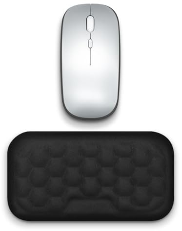 ZEBKEL Ergonomische Maus Handgelenkauflage, Memory Foam Wrist Rest Schwarz, Handballenauflage für Büro & Gaming