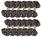 Evemodel Set ruote DC DC 36'' in metallo per pista modello H0 (12 pezzi)