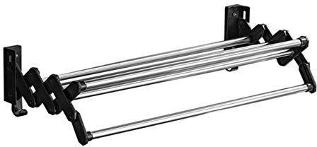 GXFWJD Stendini Cremagliere di Essiccazione Stendibiancheria da Parete Stendino A Fisarmonica Portasciugamani Estraibile Risparmio di Spazio (Color : Nonporous, Size : 50cm)