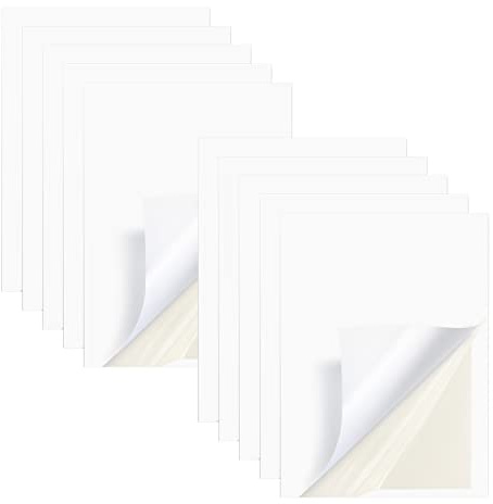 KINBOM 10 Stück A4 Doppelseitige Klebebögen, Bastel Klebeband Doppelseitig Transparent, Superstark Klebrig A4-Klebebögen für Bastelarbeiten Album Dekoration DIY