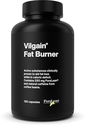 Vilgain Fat Burner (120 Kapseln) – 10 Aktive Inhaltsstoffe Mit Green Tea Extract, ForsLean & NATCAFF Koffein, Vegane Thermogene Kapseln Zur Unterstützung Des Stoffwechsels, Natürlicher Energy Booster