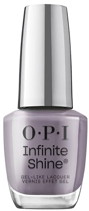 OPI Infinite Shine, Esmalte de Uñas Violeta Grisáceo, Efecto Gel y de Larga Duración, Tono Endure & Allure (15 ml)