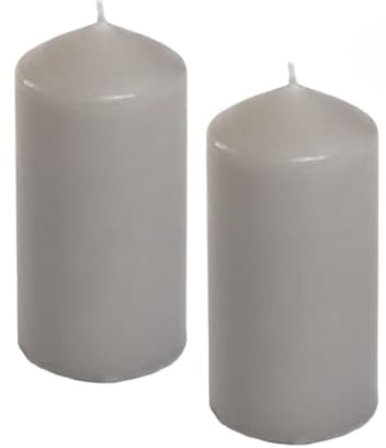 2X Wickford & Co Scented Small Pillar Candle - Wild Jasmine