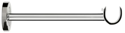 Supporti per asta da tenda | Supporti per aste in metallo per aste da tenda lunghe 28mm | Supporto per asta da tenda in metallo, supporti per aste da tenda resistenti per parete (Effetto Nichel Grigio