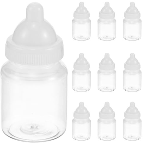 Vaguelly Transparent Baby Bottle Shaped Candy Boxes 12 Pack Party Favors