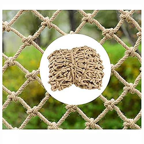 Hanfseilnetz, Foto-Wanddekoration, Kinder-Sicherheitsnetz, Schutz, Kletternetz, Treppenhaus, Fallschutz, Balkon, Trennwand, Fenster, Barriere, Etagenbett, Schutznetz (Größe: 4 x 5 m)
