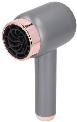 Secador de Pelo Inalámbrico, Secador de Pelo Iónico Recargable, Secador de Pelo Portátil de 1500 MAh, Secador de Pelo con Pilas para Viajes de Camping (gris oscuro)
