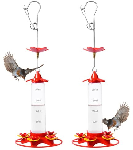 Mangiatoia per colibrì senza pericolo per le api - Mangiatoia per colibrì, Mangiatoia per colibrì senza pericolo per le formiche | Mangiatoie trasparenti sospese per uccelli selvatici | Mangiatoia