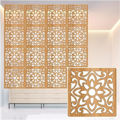 Lot de 40 panneaux de séparation en bois et plastique à suspendre pour cloisons de salon, écran de 5 mm d'épaisseur pour décoration d'hôtel et de restaurant, couleur noire