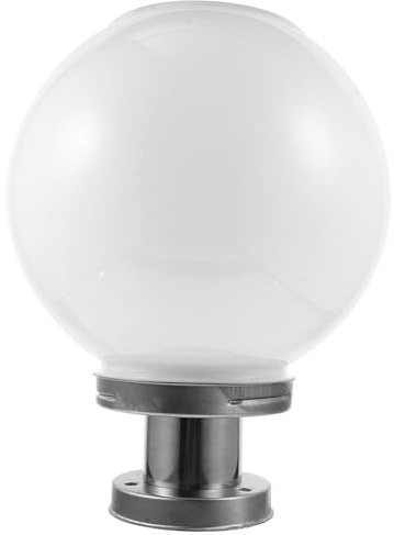 POPETPOP Solar Kugel Außenleuchte Solar Stigma Licht Hof Wandleuchte 250mm Gartenbeleuchtung Solarbetrieben