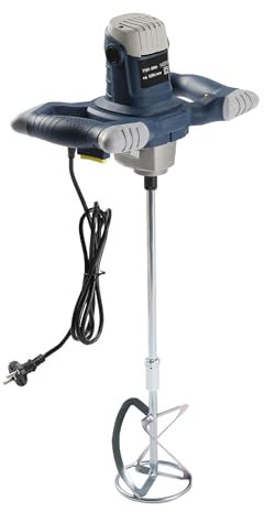 BAOCHADA Agitatore professionale da 1400 W, miscelatore per malta a secco, miscelatore per malta a colori, cambio a 6 marce, 0 – 1200 giri/min, agitatore per miscelare vernici, cemento, cemento, 220
