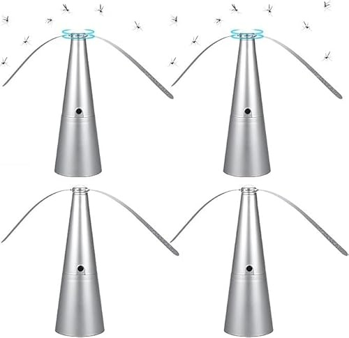 Gihioue Répulsifs Anti-Mouches, 4 Sets Fly Fans Pour Les Tables, Table Avec Lame Souple Pour Dissuader Les Mouches, Guêpes, Autres Moscas Et Insectes Pour Un Barbecue De Restaurant À L'
