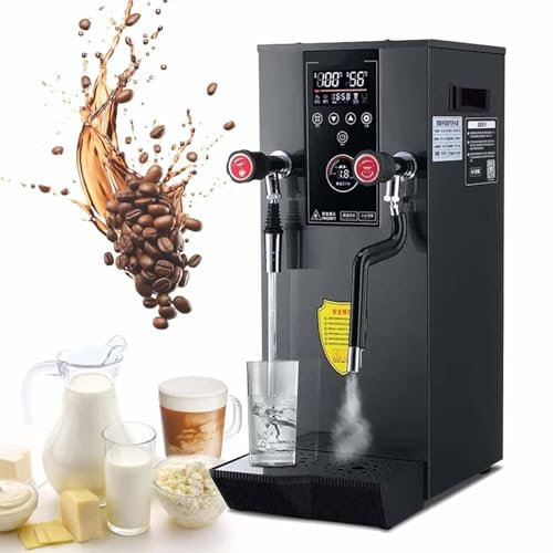 Montalatte professionale – Bollire e schiumare completamente automatico, riscaldamento rapido 2200 W, crea schiuma densa in 2 minuti, sollievo automatico di sicurezza per latte macchiato e cappuccino
