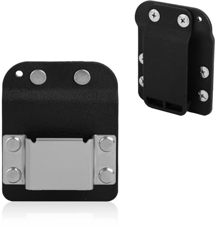 Tinoaly Werkzeuggürtel Clip, Gürtelclip zum Schnellen Greifen Oder Aufhängen von Werkzeugen Hält Bis zu 5cm Geeignet für Schraubendreher Elektrische Bohrmaschinen Luftarbeiten (Schwarz)