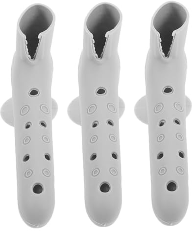 DIYEAH 3 pièces Housses de Porte Silicone Anticollision avec Ventouses Protège Poignée de Porte pour Maison et Bureau Couleur Grise