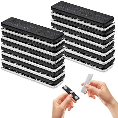 Magnetischer Vorhangverschluss, 12 Paar Vorhang Magnete, Vorhang Magnet mit Kleber für Verdunkelungsvorhänge