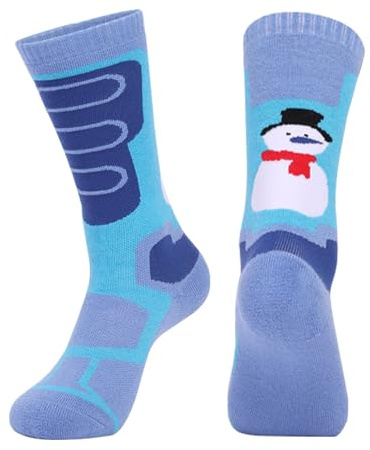 Hapivida Merino Wool Ski Socks Kids, Children's Over the Calf Socks, Thermal Warm Winter Sock, for Boy Girl Toddler Skating Skiing Snoboarding Christmas (XS)