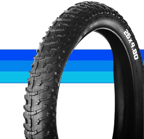 26x4,8 Fahrradreifen, Fatbike Reifen 26-4,8 Faltkante Aggressives Wellenprofil Doppelverbund 26 4,8 210 kPa 30 PSI für E-Bike Schnee Sand Strand