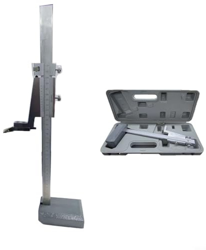 MoSundi Medidor de altura de 0-300 mm, 0-200 mm con precisión de 002 mm, lectura Vernier, medición de mecanizado de trazador de carburo