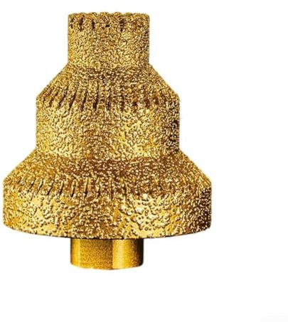 Broca escalonada de esmeril, cortador de flauta recta para corte de agujeros de metal, madera y aluminio para resultados precisos, rosca de 20/35/50 mm (modelo mejorado)