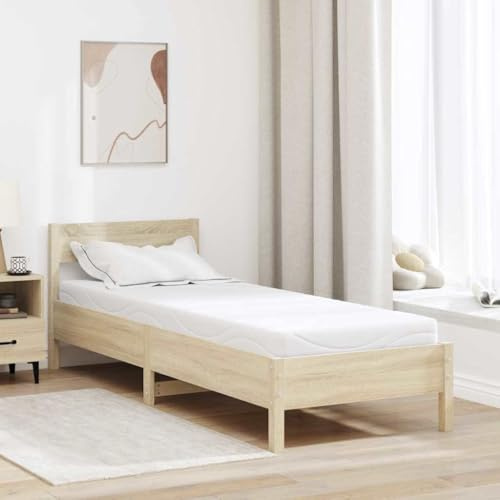 Madrass vit 80 x 200 cm jacquardtyg gelskum rullmadrass med medelhög hårdhetsgrad ergonomiskt andas punktelastisk för sovrum barnrum gästsäng