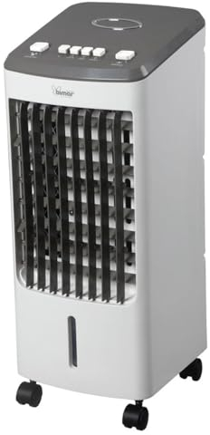 Bimar VR25 Raffrescatore, Ventilatore, Purificatore d'Aria 3 in 1, Oscillazione Automatica Dx/Sx, 3 Velocità, Serbatoio 4 Litri, Filtri Rimovibili - 80W