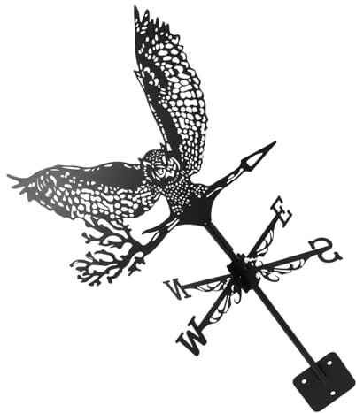 Milisten Windvane Wetterfahne Aus Retro Katzenkopf Design Wetterfester Windrichtungsanzeiger Für Garten Und Dach Kreative Gartendekoration Installieren