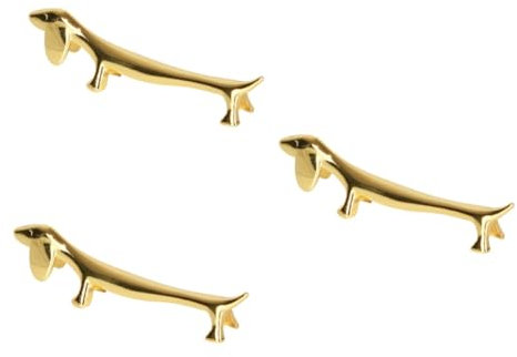 Alipis 3 Pièces Porte-Baguettes en Forme de Chiot Repose Support Couteaux décorations de Bureau de Chiot Support Baguettes cuillère Fourniture de Cuisine Support de Fourche