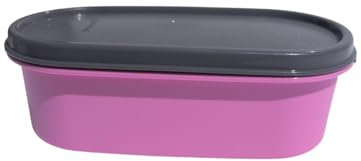 Tupperware Eidgenosse, contenitore ovale compatto, modulare, per frigorifero, 500 ml, 500 ml, colore: rosa