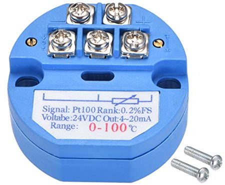 sourcing map PT100 Temperatursensor Sender 24V DC 4-20mA 0 ℃ bis 100℃