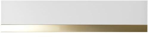 Küppersbusch CSW 6800.0 Wärmeschublade + ZC 8022 Glasfront Weiß + Designleiste Gold