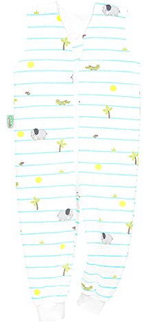 Odenwälder Sommerschlafsack Hose Sommer-Schlafoverall Hopsi 110-116 cm, Baumwoll-Jersey, made in Germany
