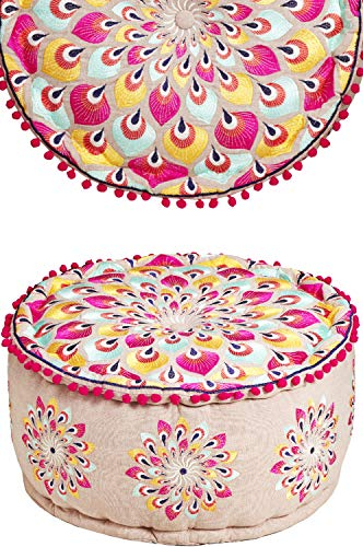 Marrakesch Orient & Mediterran Interior Orientalische Pouf Hocker Bodenkissen Deko Azet -1-