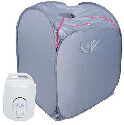 Caiqinlen Sauna de Sueur, Tente de Sauna portative portative de 850W 1.5L avec Le Type de Fil d'acier pour Le ménage(220V, European Standard)