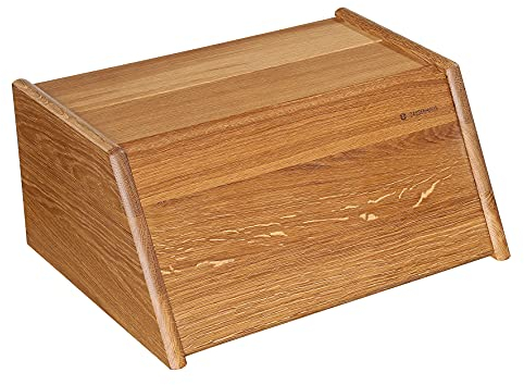 Zassenhaus Brotkasten Montana aus Eichenholz in der Farbe Braun, Maße: 40cm x 30cm x 18cm, 065053