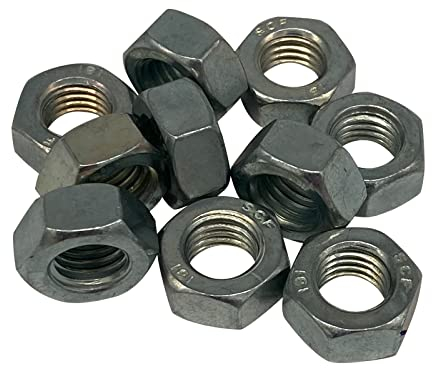 M7 Sechskantmuttern 10 Stück Edelstahl V2A Muttern A2 DIN 934 M 7