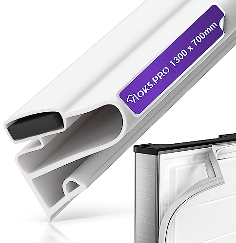 Vioks.pro Dichtung für Kühlschrank Weiß 1300x700mm - Kühlschrank Türdichtung Gummi & Magnet/Dichtungsgummi für Kühlschrank, Kühlschranktür