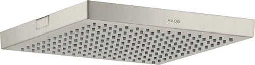 hansgrohe AXOR ShowerSolutions pomme de douche 240/240 1 jet, montage au plafond, montage en saillie, 10924800, Couleur: acier inox Optic