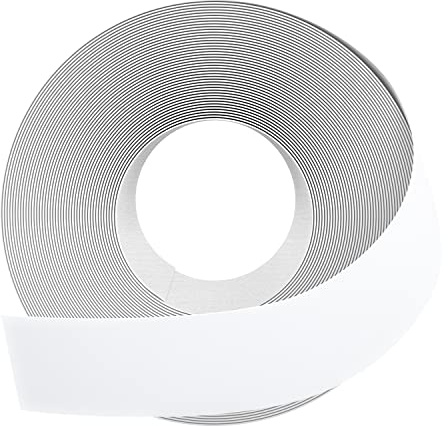 GSCIT Club white Melamine Edge Banding, 51mm x 15.24m Edge Banding with Hot Melt Adhesive Pre-glued Cabinet Edge Banding Flexible white Veneer Edging for Plywood