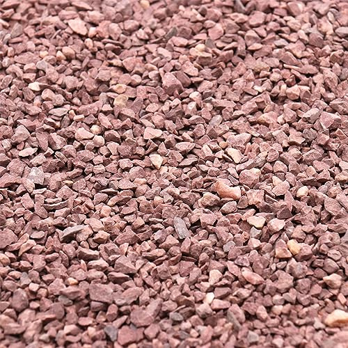Premium Pebbles Coarse Sand. Red Color. 1/8 Inch 10 lbs. for Potting Soil, Succulents, Pots, Plants, Gardening, Indoor, Crafting, Vase Fillers, Landscaping (X-Mini, COARSE Sand - RED, 10)
